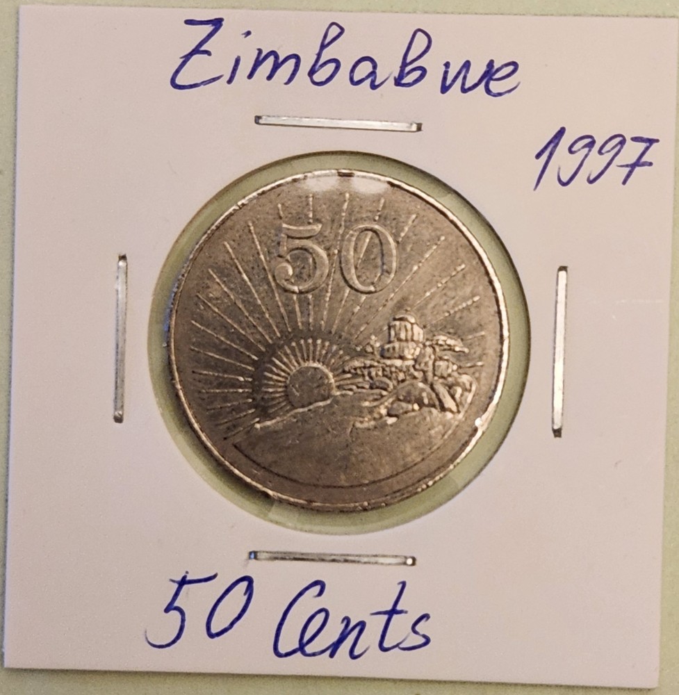 Zimbabwe coin, 50 Cents, 1997