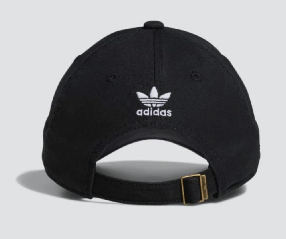 adidas Men’s Black Relaxed Strapback Cap BH7137