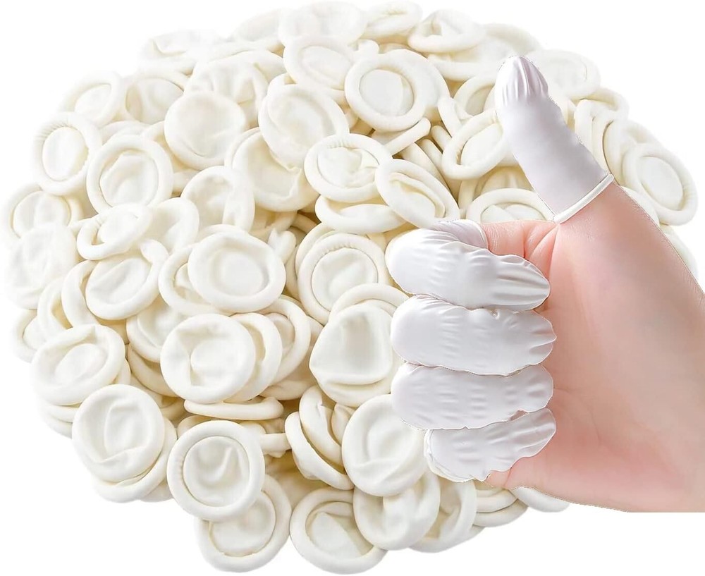 (420 PACK) Disposable Latex Finger Cots Medium Size Anti Static DURABLE HANDMADE
