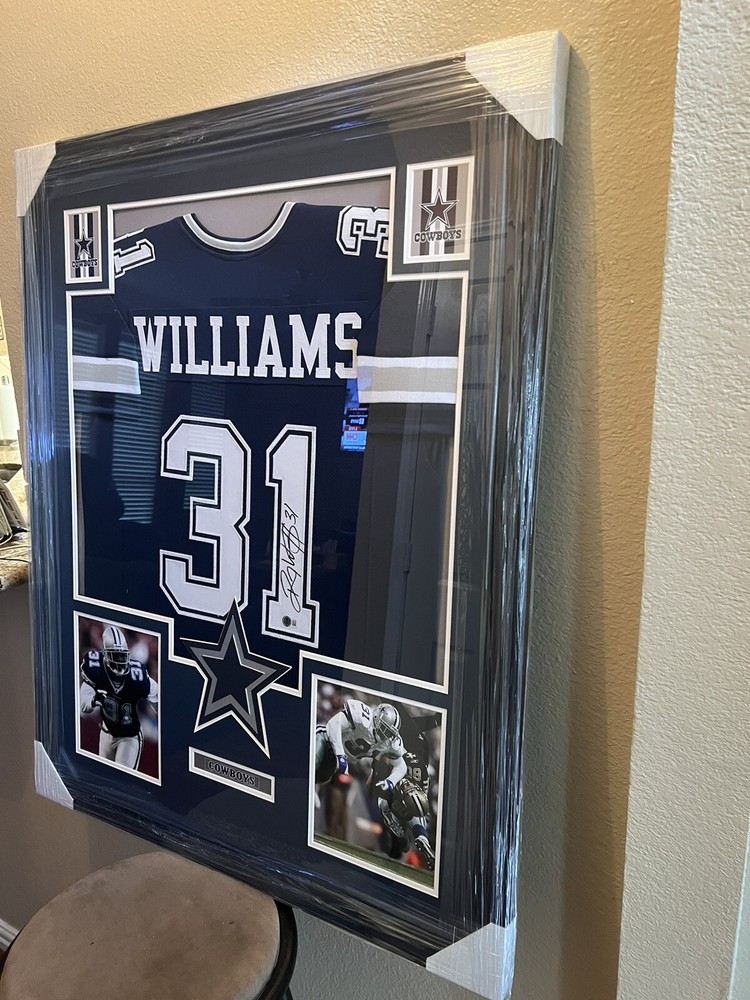 Roy Williams Authentic Autograph Framed Jersey COA Cowboys