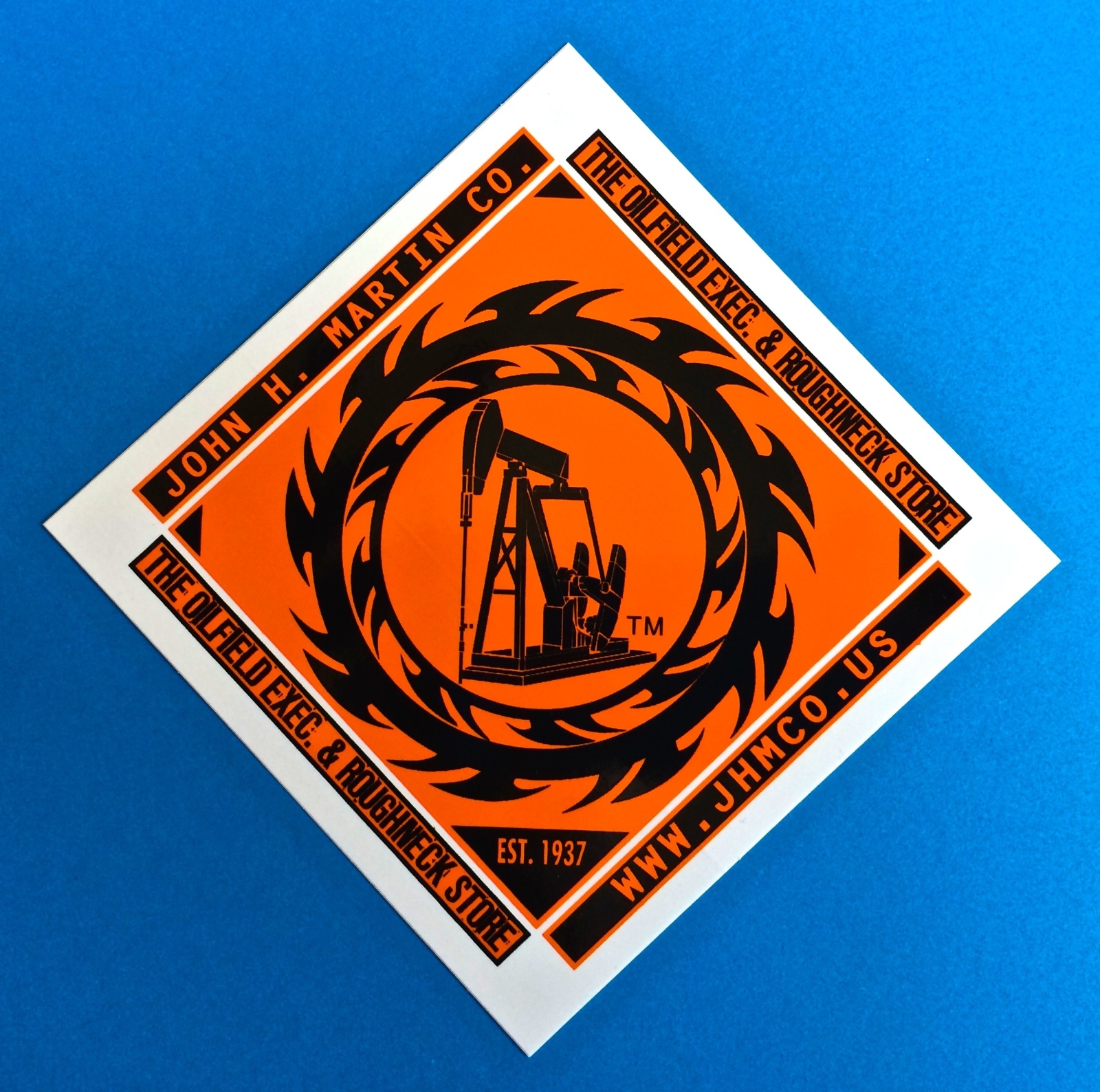 Oilfield Trash Drill bit Rig Power Tong Keychain Jewelry Roughneck oil sticker