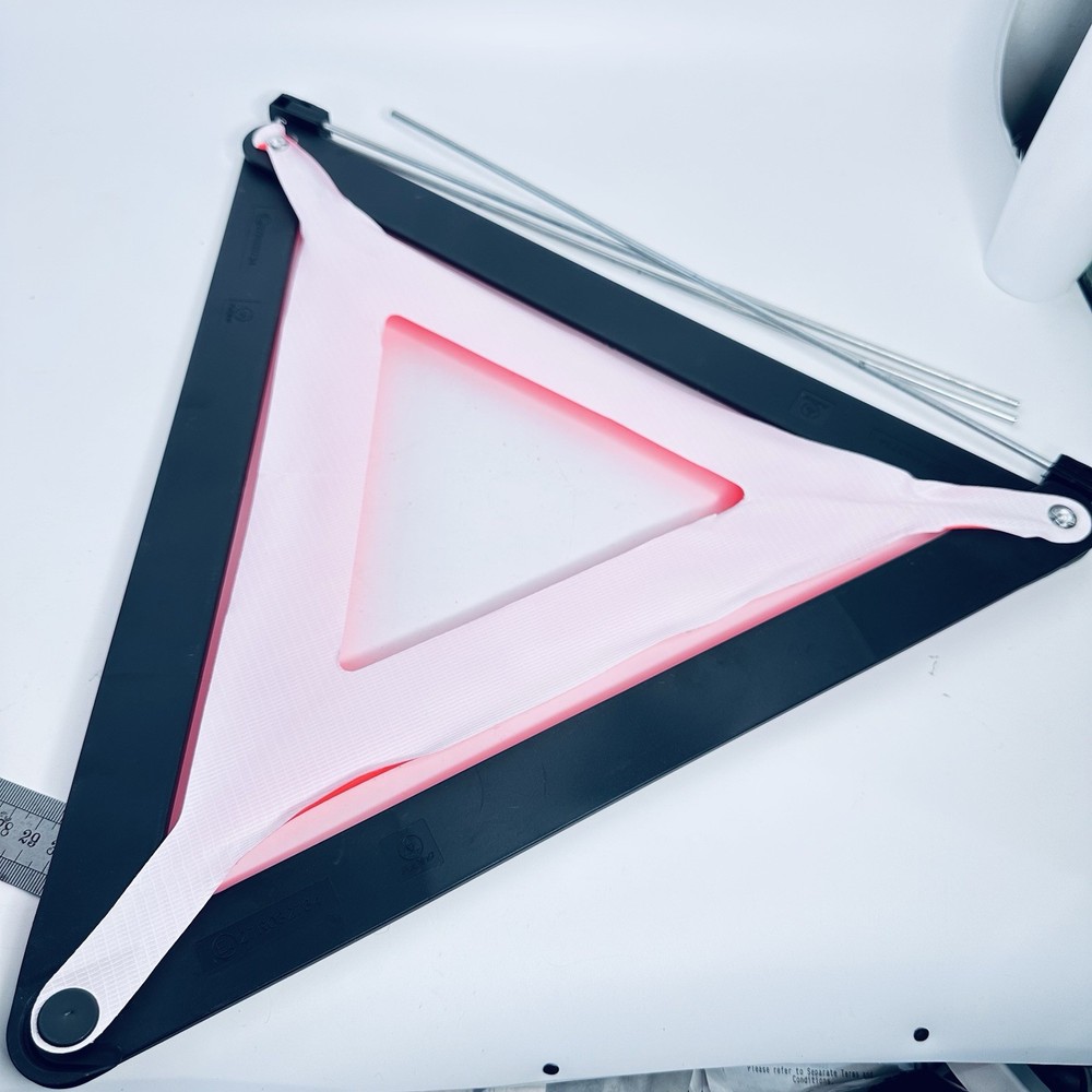 2 x Warning Triangle Reflective Road Emergency Breakdown Safety Hazard Folding