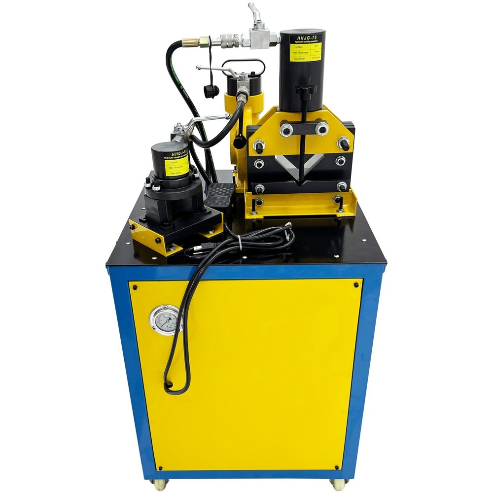 Electric Hydraulic Angle Iron Processing Machine Cutting Punching Chamfering