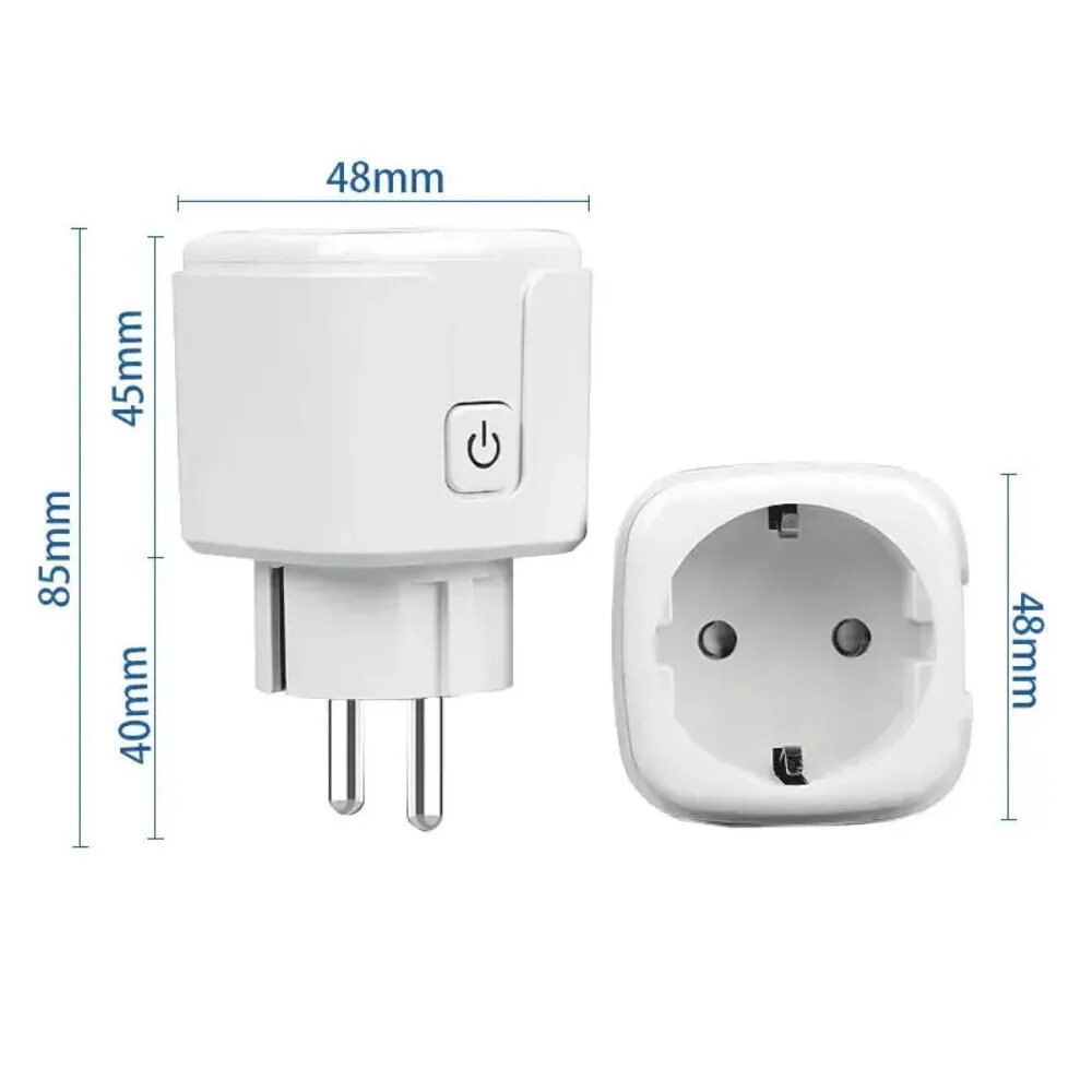 Smart Plug WiFi Socket EU 16A Timing Function Tuya SmartLife APP Alexa Google