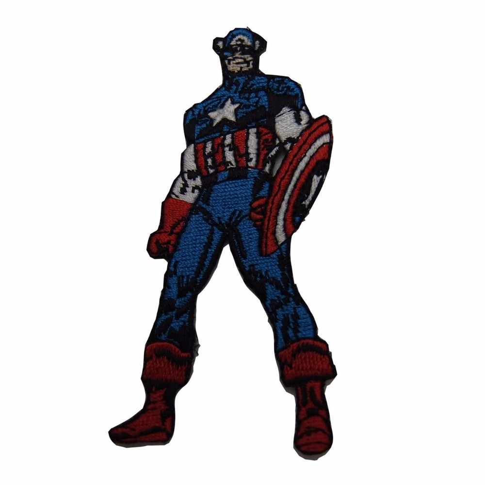 Captain America Figure Embroidered Patch