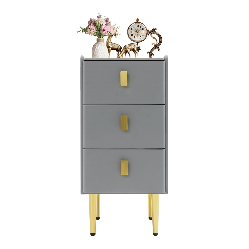 Modern Nightstand Bedside Table Side End Table with Storage Cabinet for Bedroom