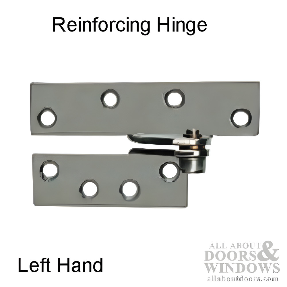 Reinforcing hinge, Left Hand - US26D Satin Chrome