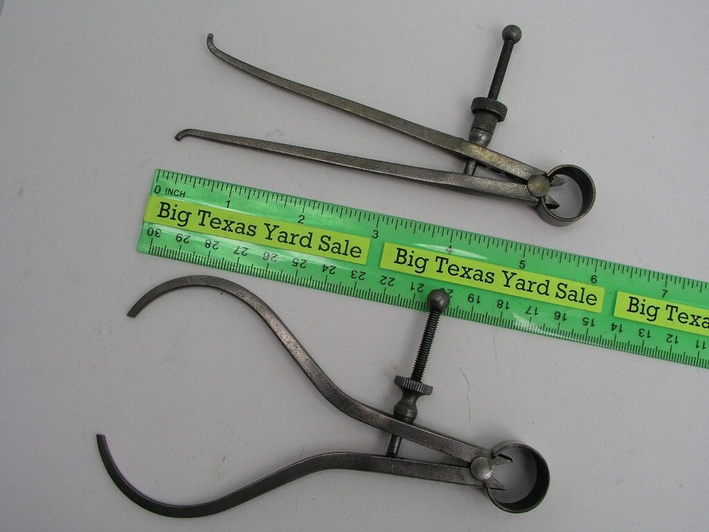 5" Leg Starrett Inside and Outside Bow Caliper Set