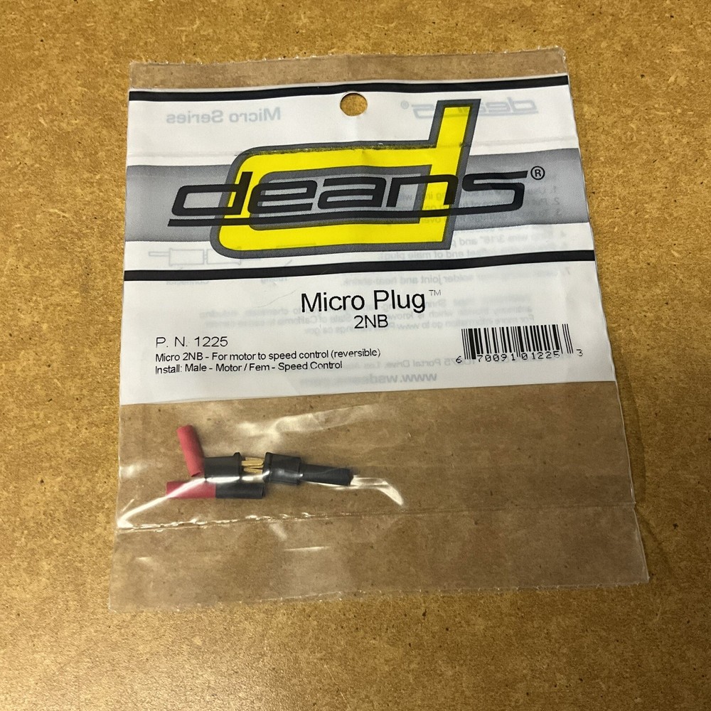 Deans (1225) Micro Plug 2NB (NIB)