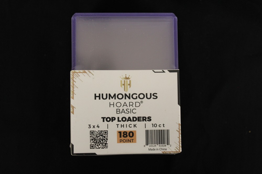 (10) Humongous Hoard 3" x 4" Basic 180Pt Thick Top Loaders Pack