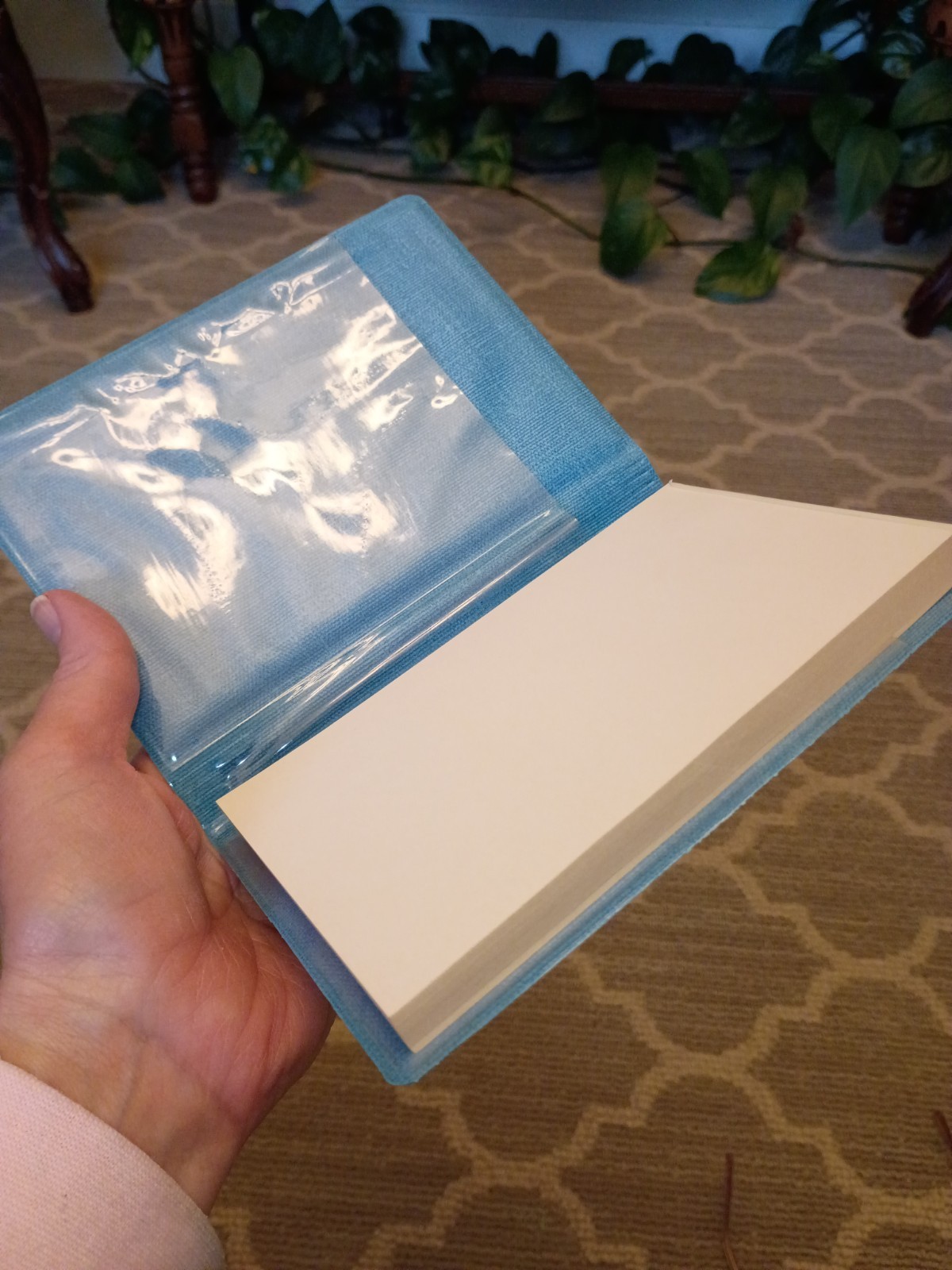 Vintage 1950-60 Telephone Note Pad Desk Office MCM Memo "PEN & Pad" Blue PAPER