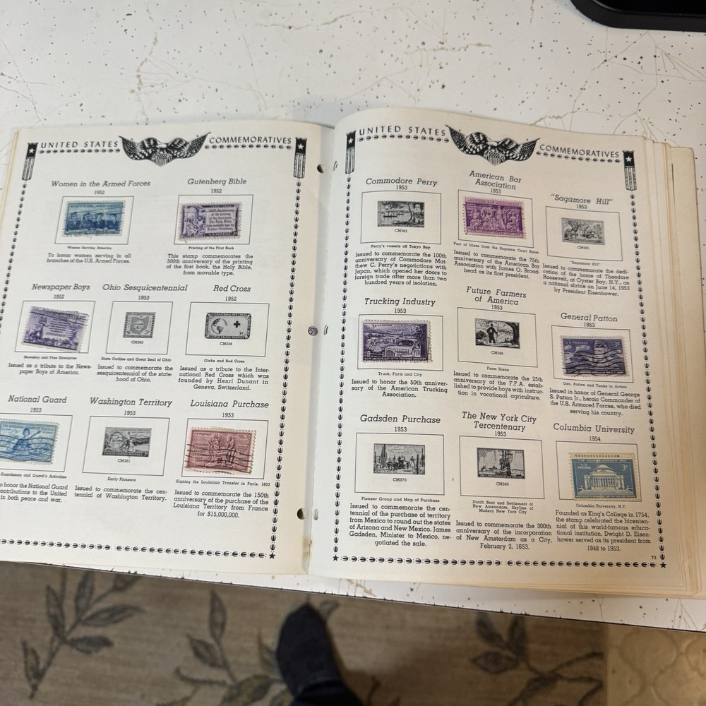 1963 Minkus United States Stamp Album- With Stamps Collectors Vintage