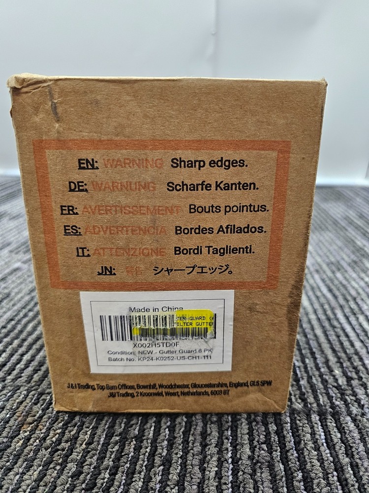 (QTY 6) Kraftex Gutter Guard Leaf Filter Gutter Strainer 2" - 4"