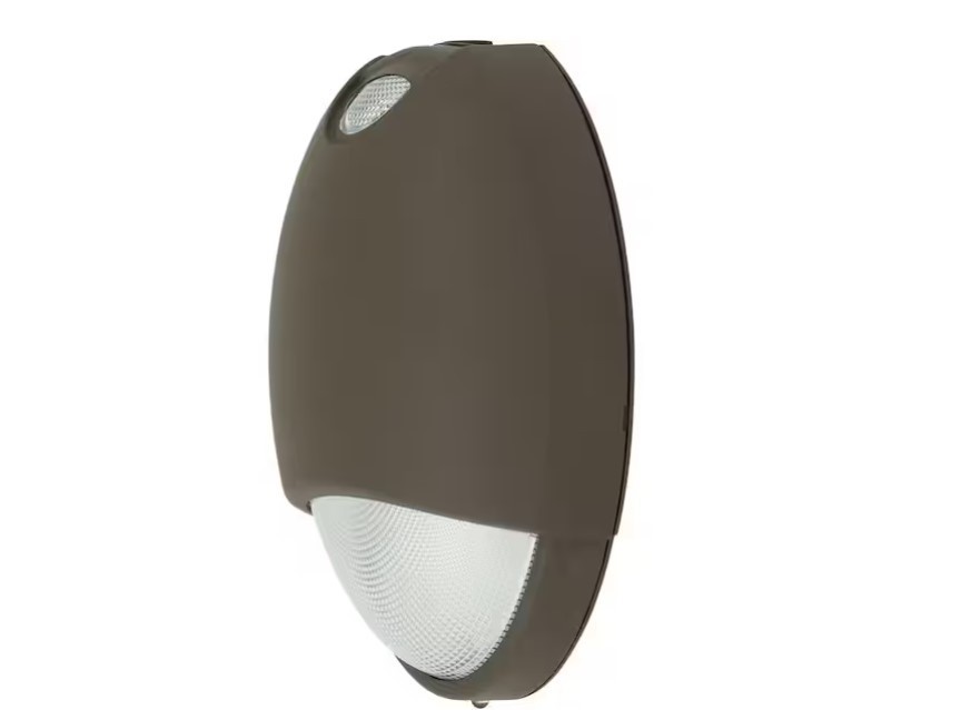 Progress Lighting PEOEU-EM-20 Exit Signs LED Emergency Wall Light Dark Bronze