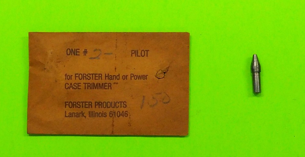 Forster Case Trimmer Pilot (.2-) (CT102-)-NOS-in package
