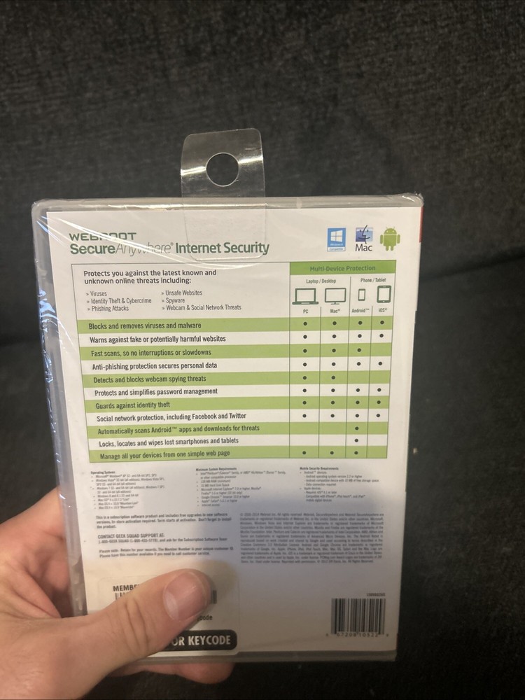 Webroot Secure Anywhere Internet Security 3 Devices