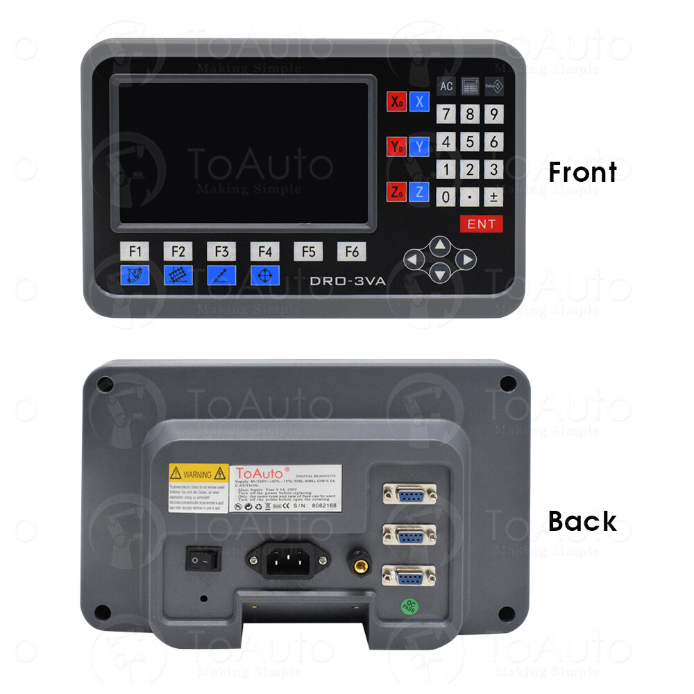2Axis/3Axis LCD DRO Linear Scale Digital Readout Display Sensor Encoder CNC Mill