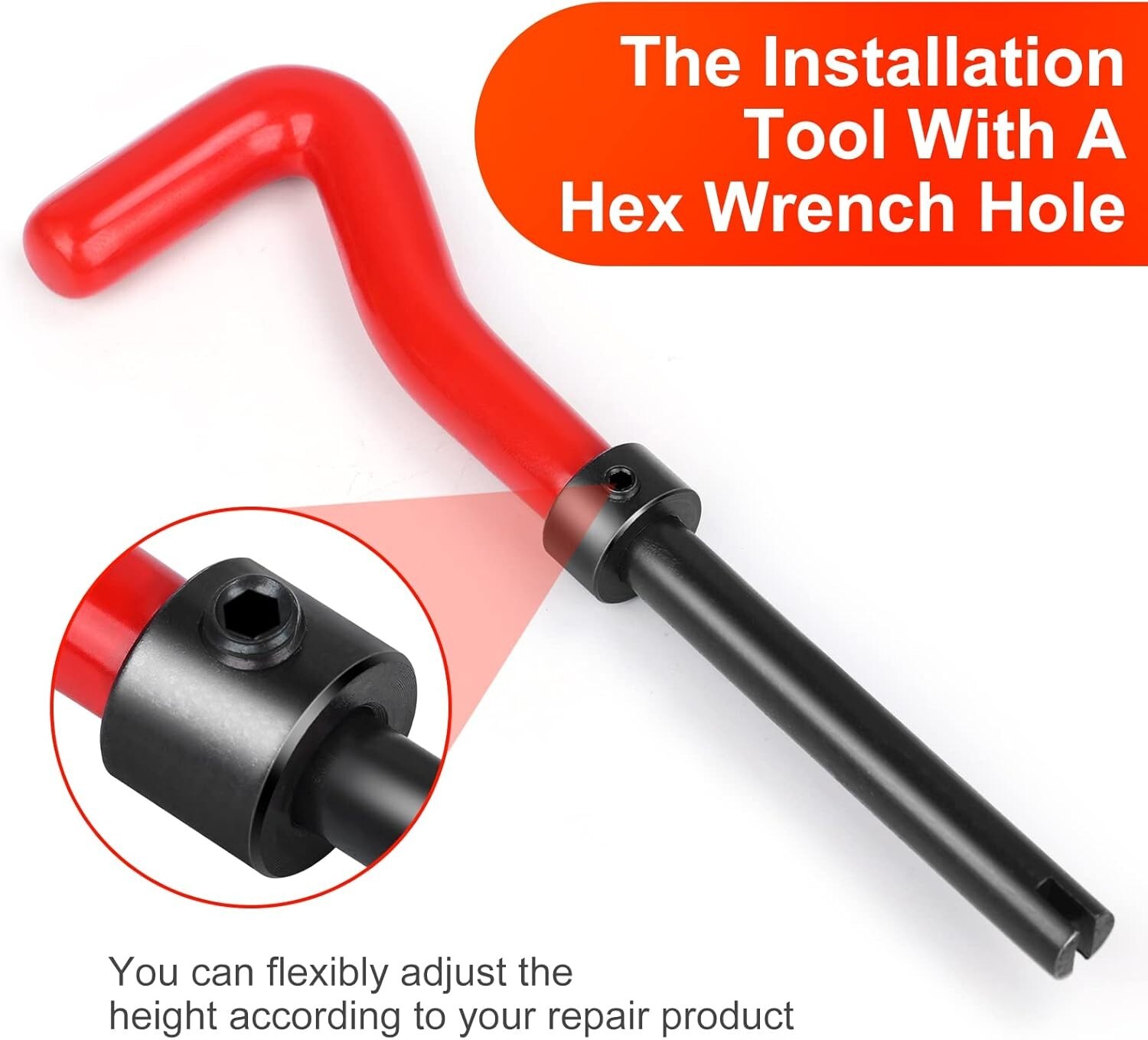 M12x1.25 Thread Repair Kit, 15PC Stainless Steel Helicoil Insert Set