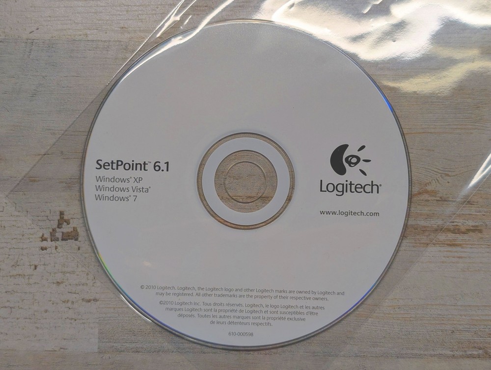 Logitech SetPoint 6.1 Driver Utility Software CD for Windows XP Vista 7 Mouse