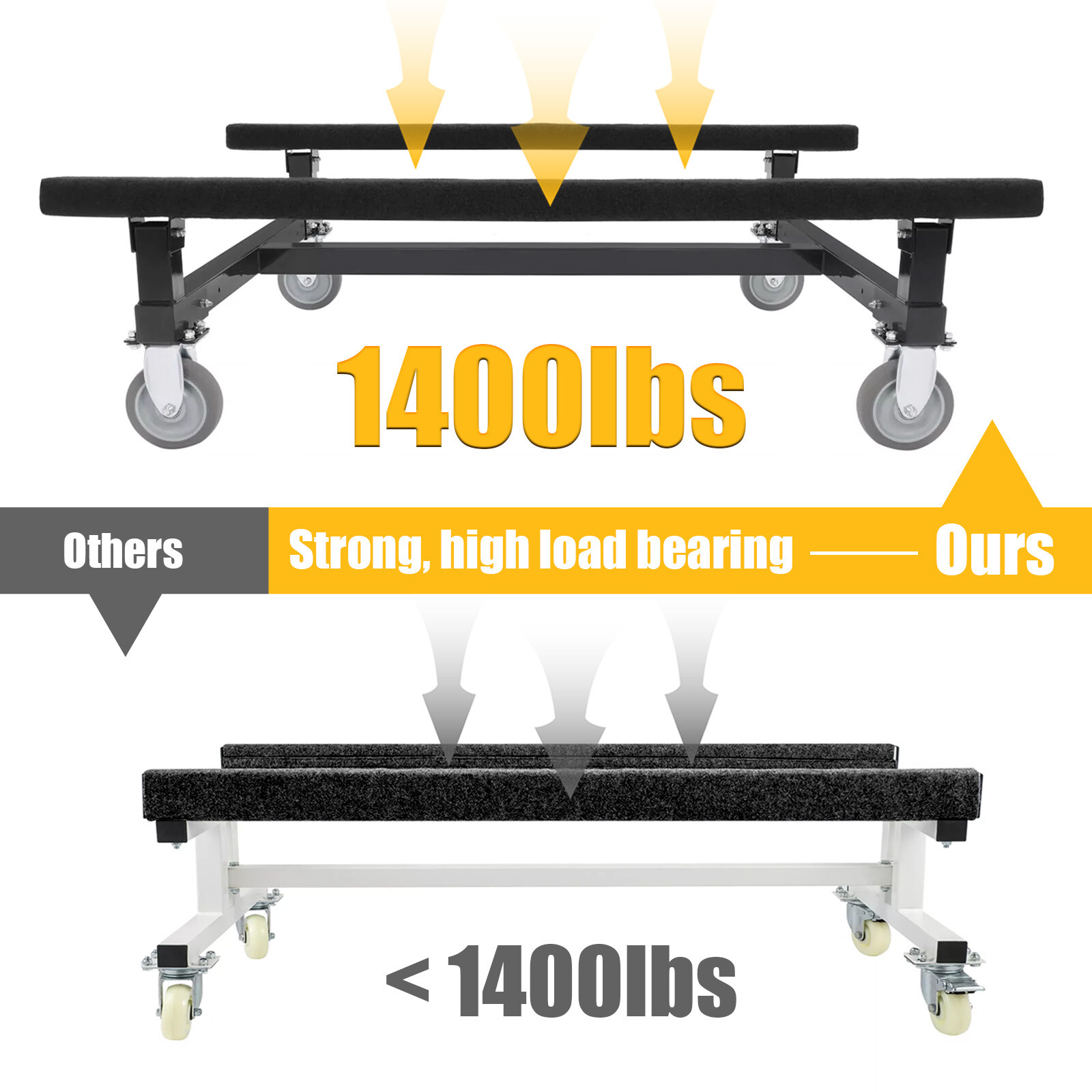 Heavy Duty Watercraft PWC Dolly Boat Jet Ski Stand Storage Cart 1400LBS