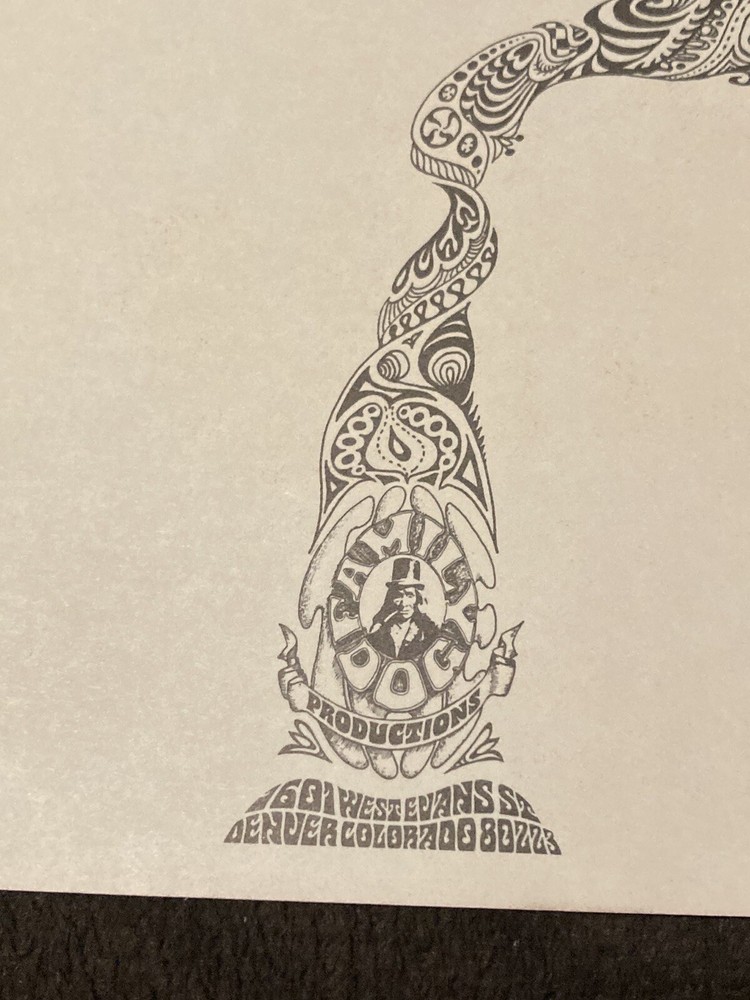 ALLMEN JOY CANNED HEAT 1967 DENVER COLORADO FAMILY DOG POSTCARD FDD-7 MInt - OP