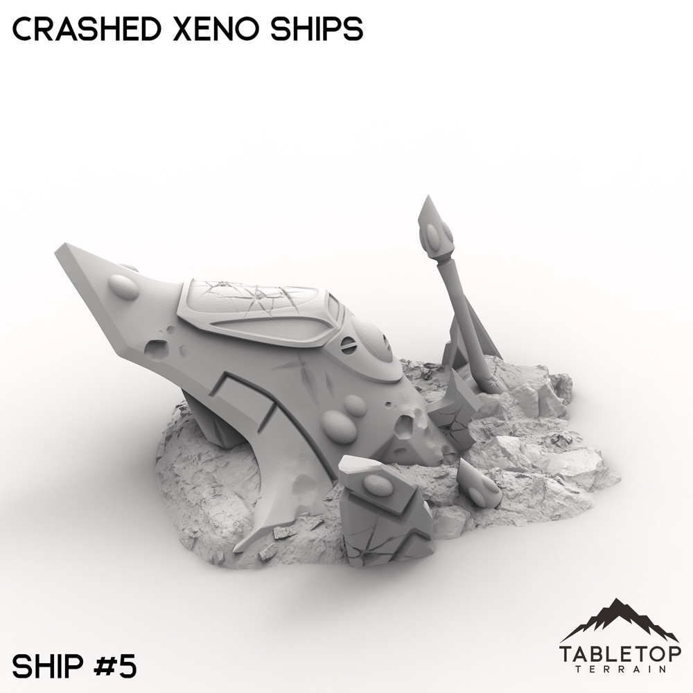 Crashed Xeno Ships - Space Elves Grimdark Wargaming