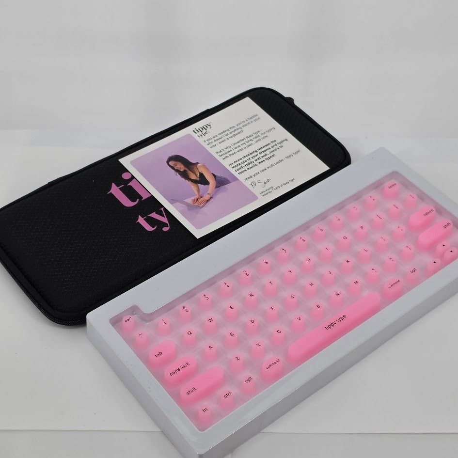 Tippy type Keyboard Cover Compatible with Mac - Cotton Candy Pink