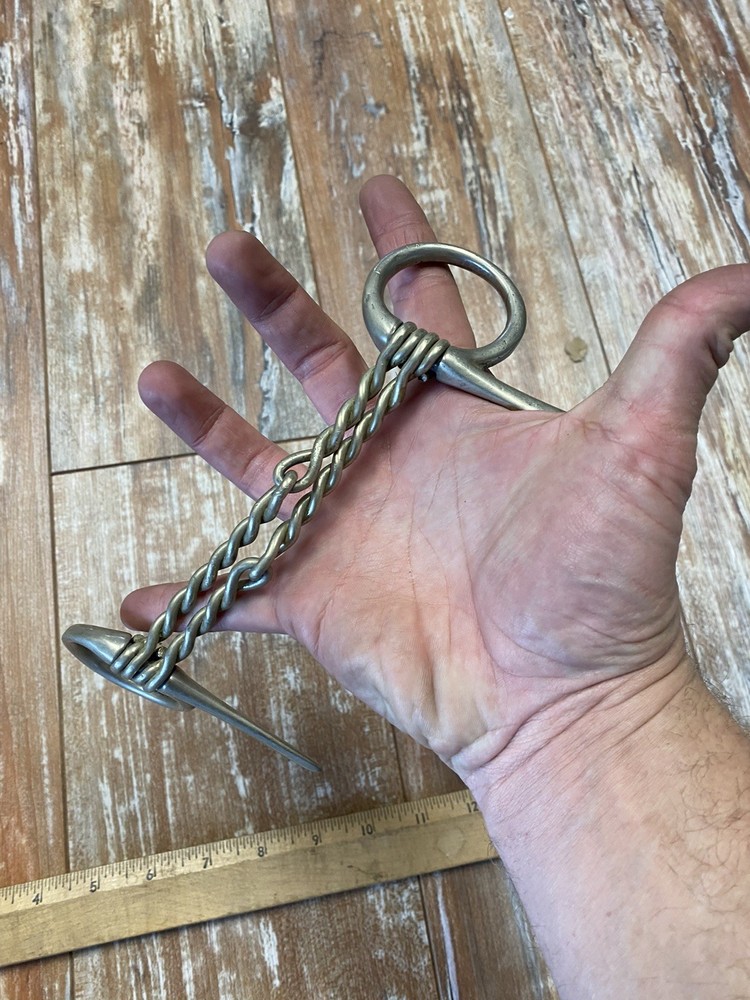 Western Horse Bit Snaffle Stainless Marked TB BTC