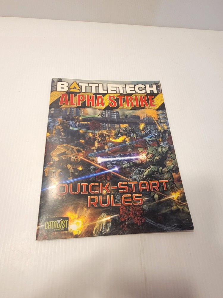 Battletech Alpha Strike Quick-Start Rules Miniature Catalyst Game Labs Softcover
