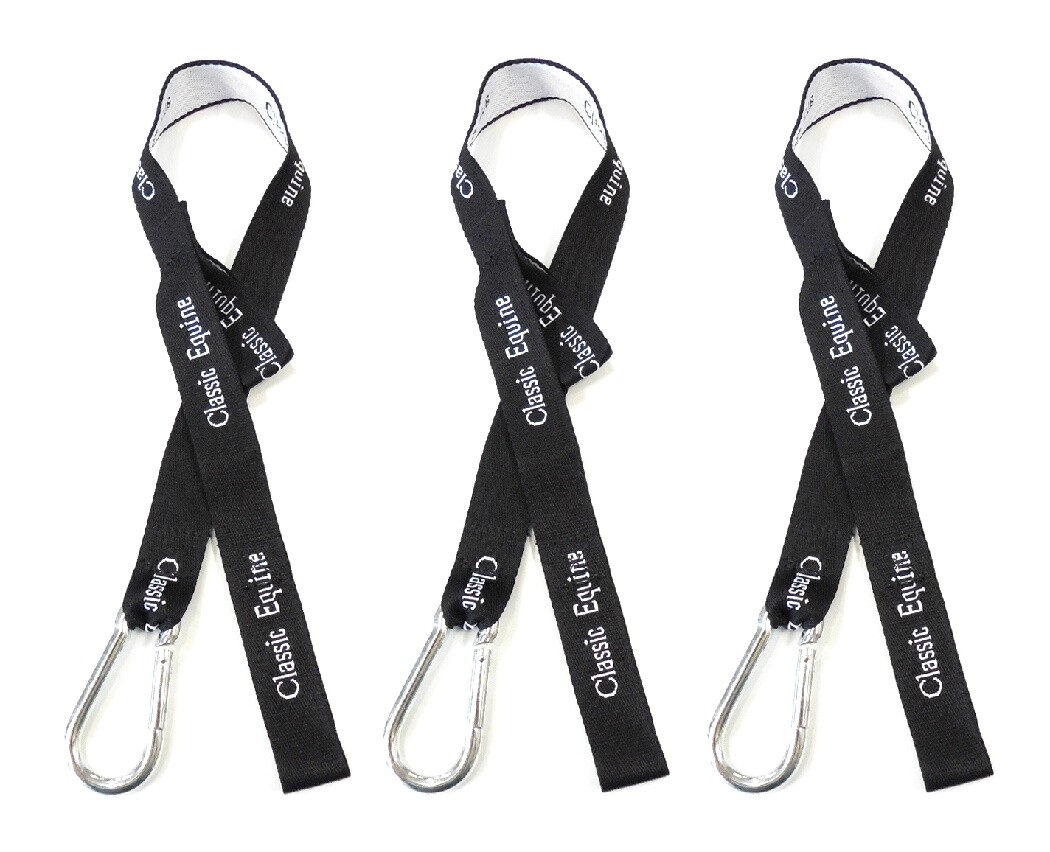 3 Pack Classic Equine Bucket Straps with Aluminum Snaps New