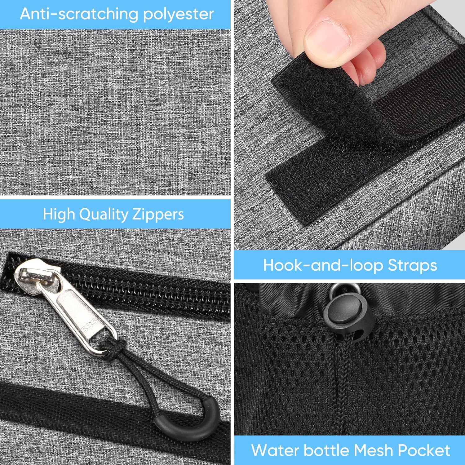 Large Walker Tote Bag with Cup Holder, Folding Walker Attachment Storage Basket