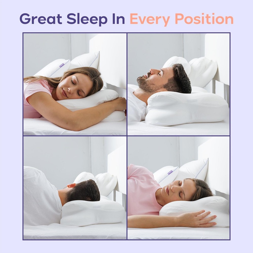 Mellow Sleep Pillow, Mellow Cloud Pillow, Ergonomic Memory Foam Pillows