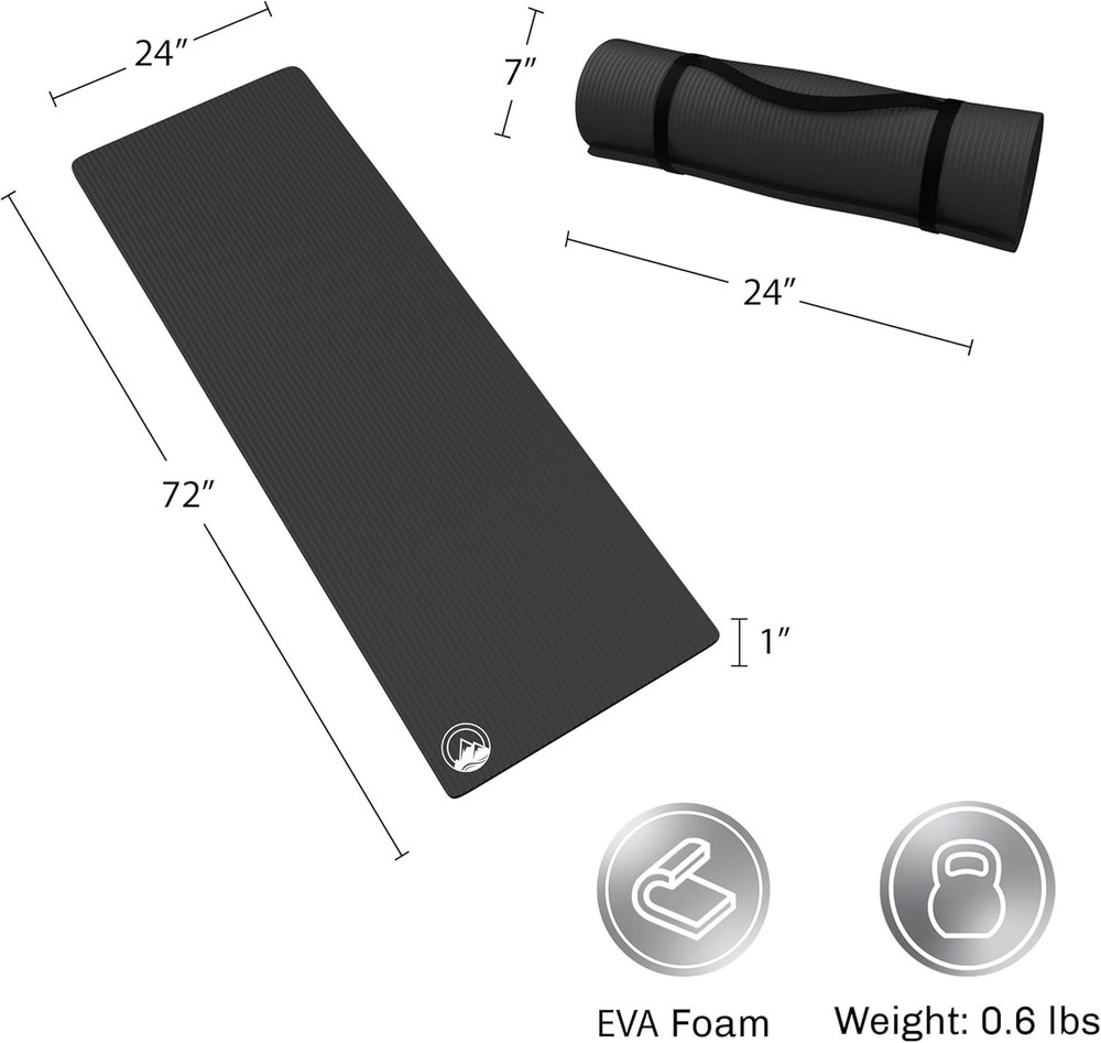 Compact Backpacking Mattress - Lightweight 1-Inch