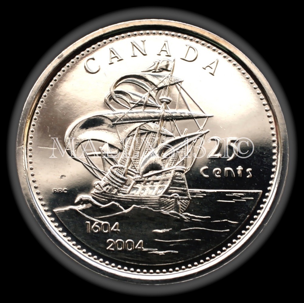 🇨🇦​ CANADA 2004P "ST-CROIX" 25 CENTS UNCIRCULATED
