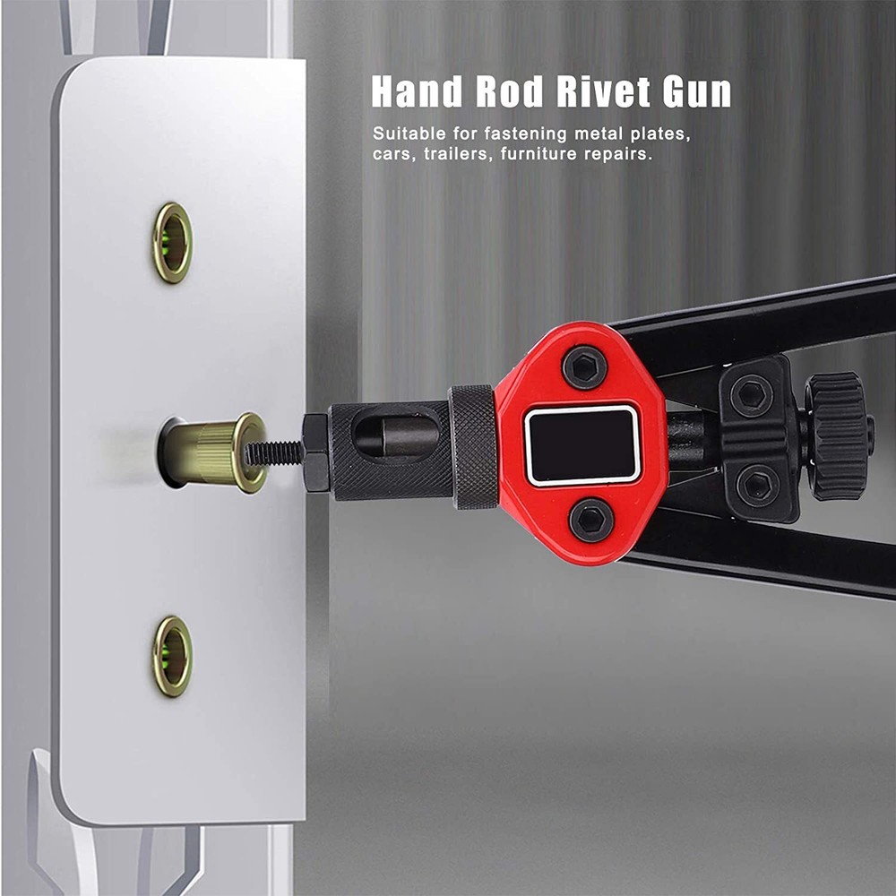 180PCs Rivet Gun Kit Rivnut Setting Tools Nut Setter Tool Hand Blind Riveter Gun