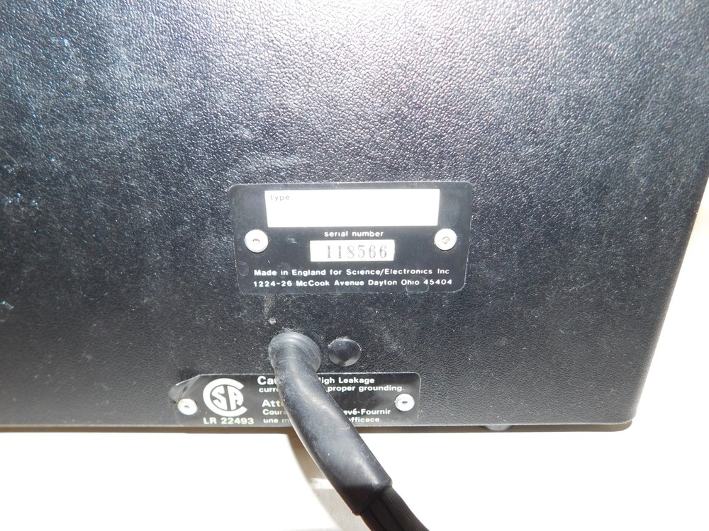 SCIENCE ELECTRONICS INC POLYTHERM WATER BATH TYPE PY1 (QF35)