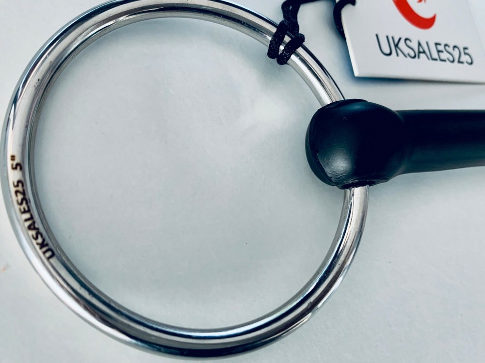 Loose Ring Rubber Mouth Snaffle Bit (UKSALES25®) *SAME DAY DISPATCH*