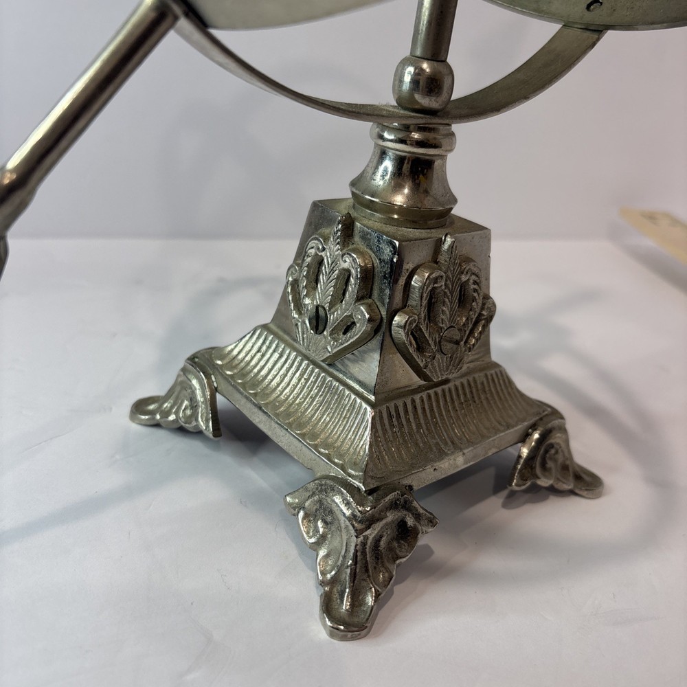 Silver Decorative Metal Armillary Sphere Globe