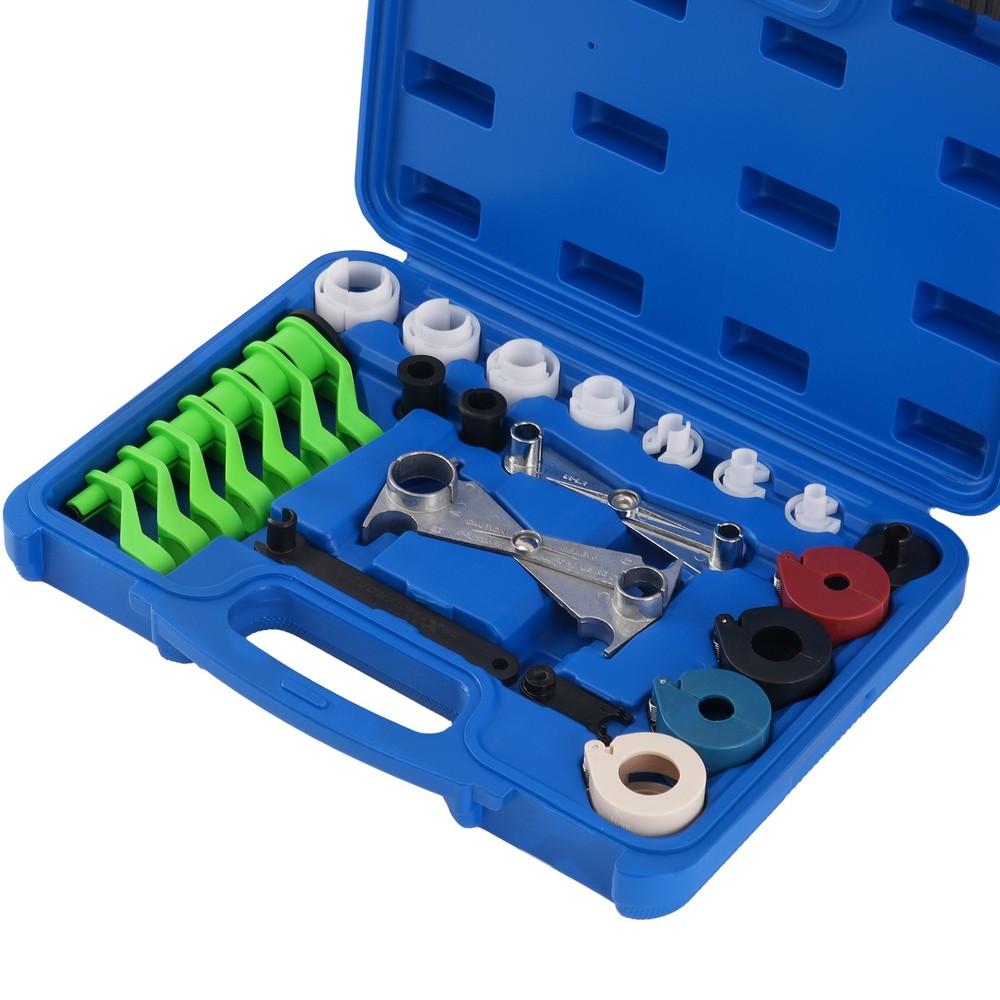 25PC Fuel Line Disconnect Tool AC Hose Quick Release Separator Aluminum Kit