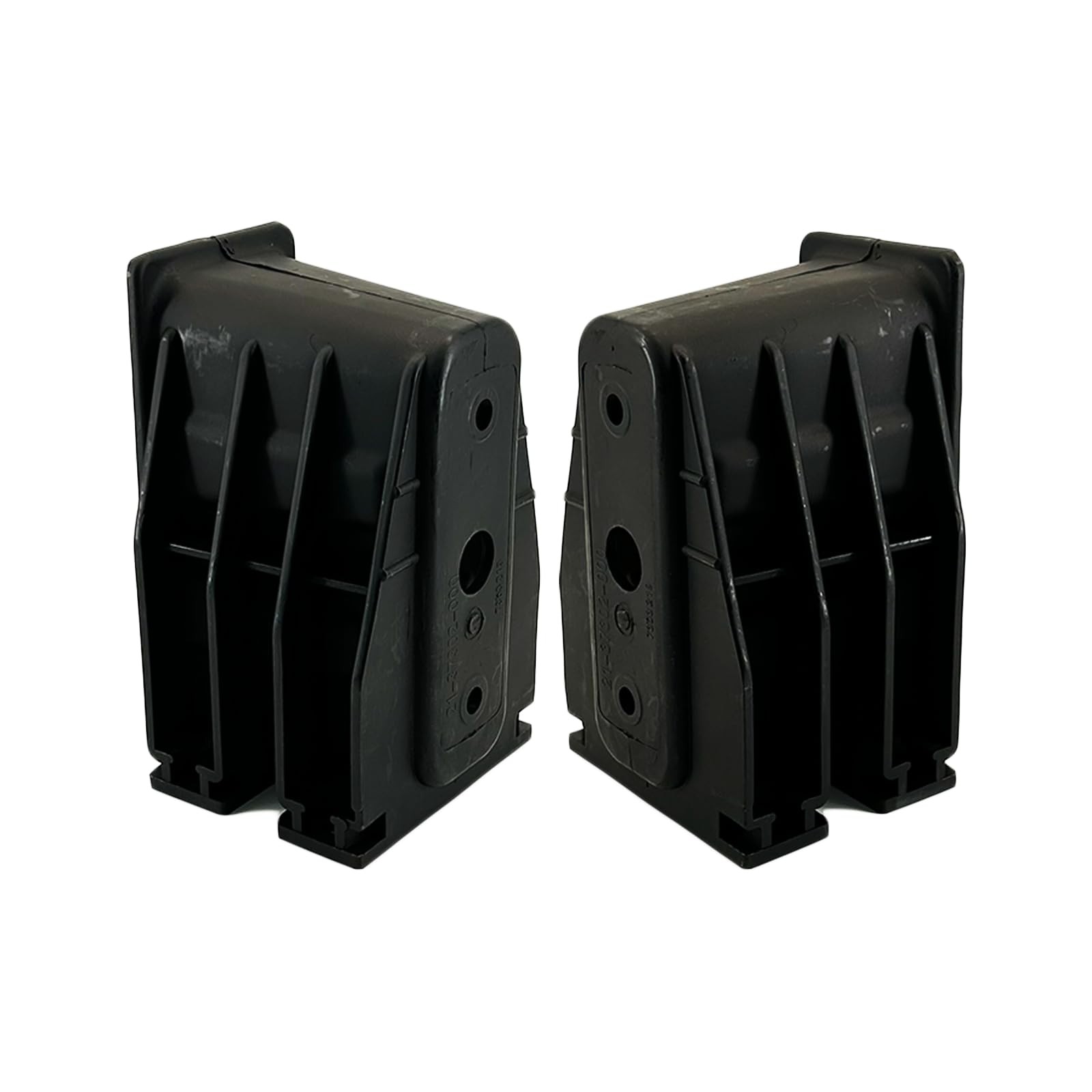 2 PCs Front Bumper Bracket Receptacle Receiver for Freightliner black