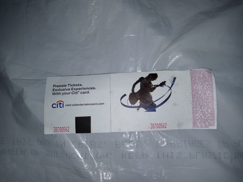 Tom Bailey Thompson Twins Thomas Dolby Chicago IL 7/29/24 Concert Ticket & Pass