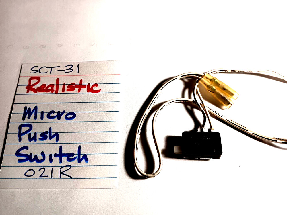 📈REALISTIC 💥 MICRO SWITCH 021R 💥 SCT-31 STEREO CASSETTE DECK