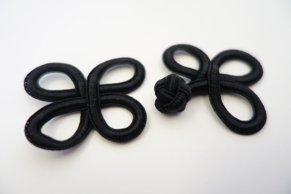 6 Sets of Black Chinese Frog Closure