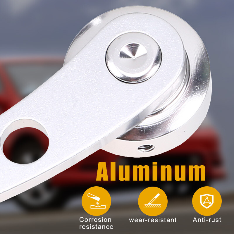 2x Billet Aluminum Window Crank Handle Chrome For Hot Rod Chevy Ford Chrysler US