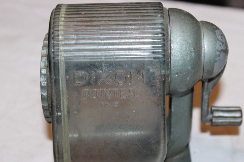 Vintage Dixon Pointer Pencil Sharpener No 15 Translucent Hopper USA
