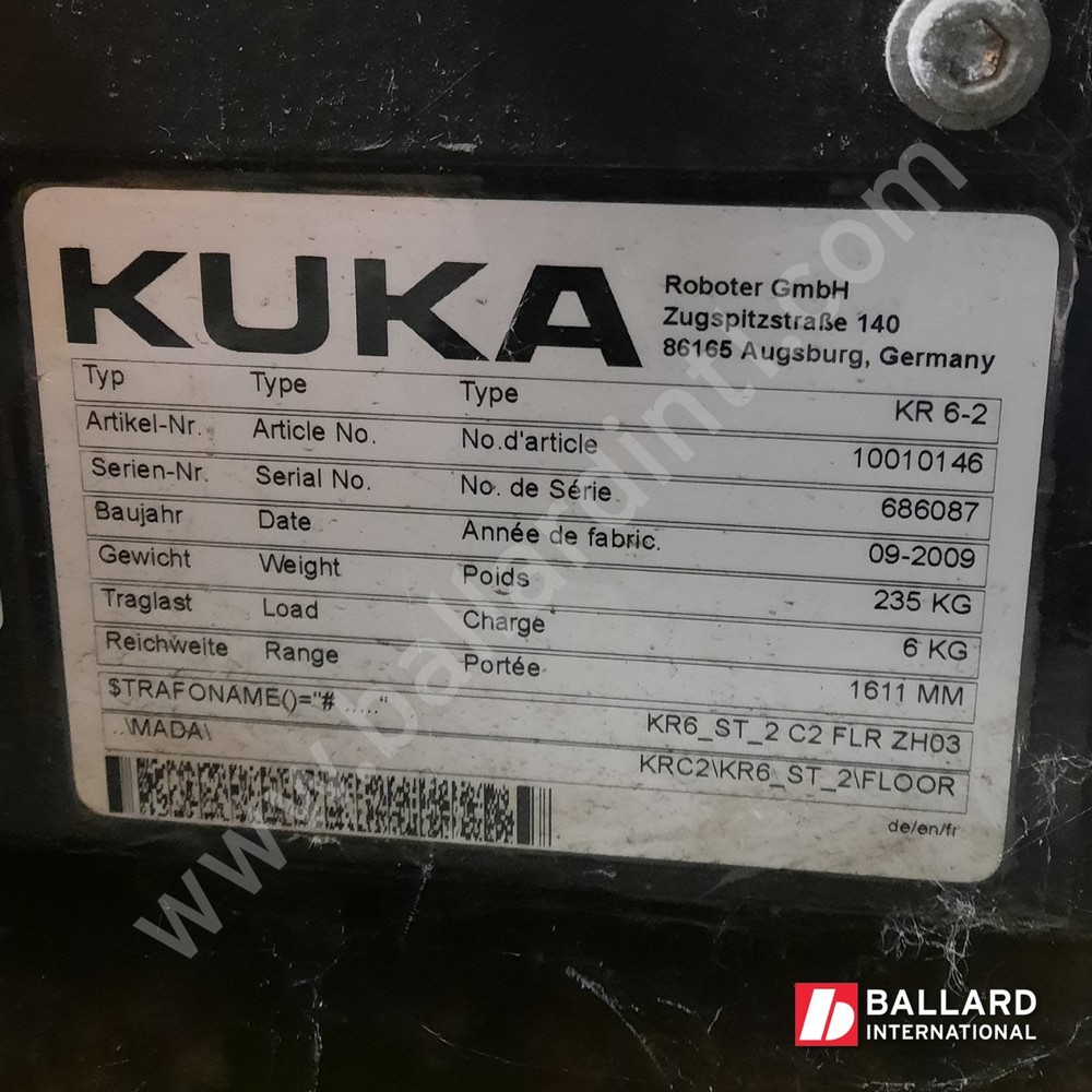 KUKA KR6-2 Robotic System w/ KRC4 Controller - 686087
