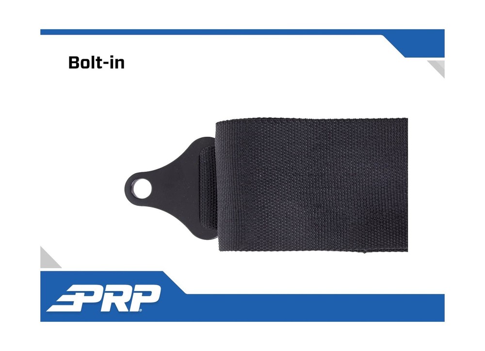 PRP Harnesses 2" 4 Point 2 Pack (Black)