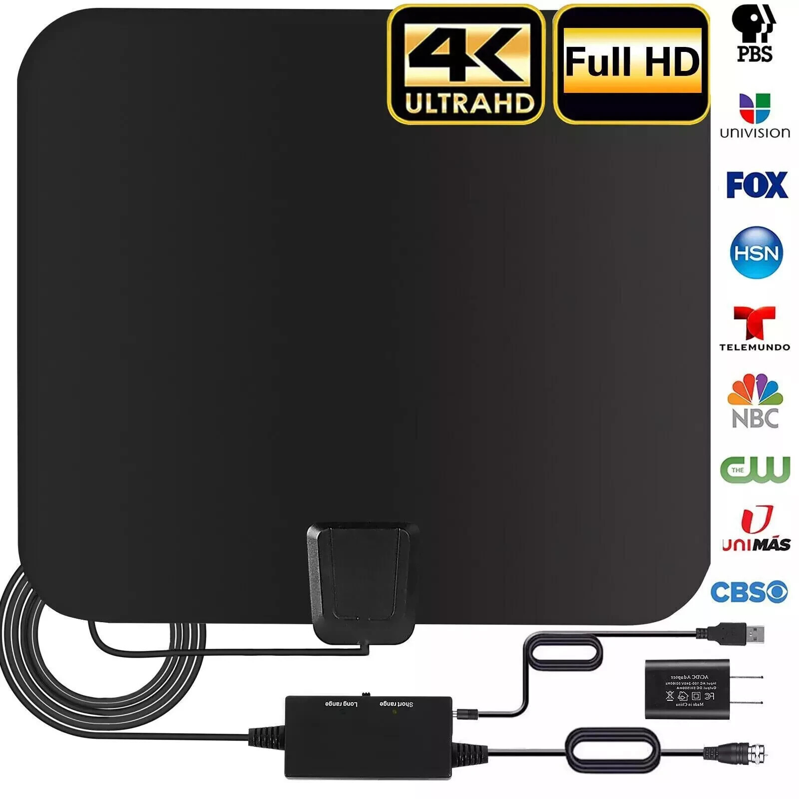 5600 Miles Digital TV Antenna Indoor HDTV Amplified Signal Booster 4K HD 1080P.