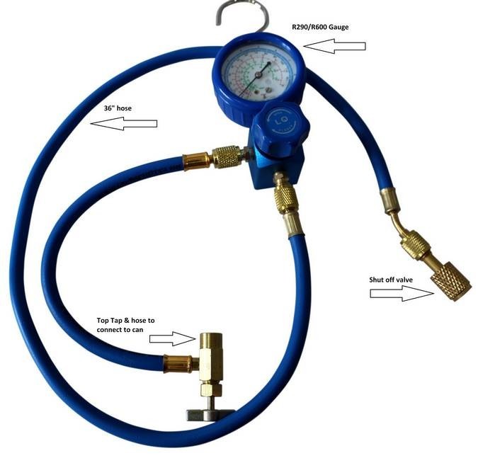 R290 Refrigerant Kit | EPA Approved | + Manifold Gauge & Proseal Sealant
