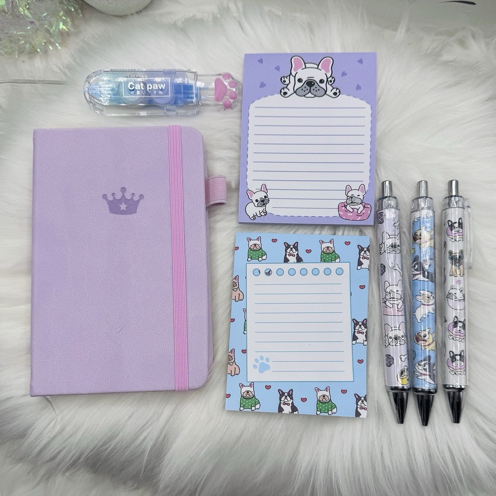 Dog theme Bookish Notebook Bundle with Dog theme pens